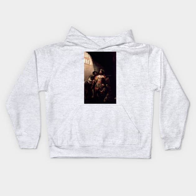 St Hermenegild in Prison by Francisco Goya Kids Hoodie by Classic Art Stall